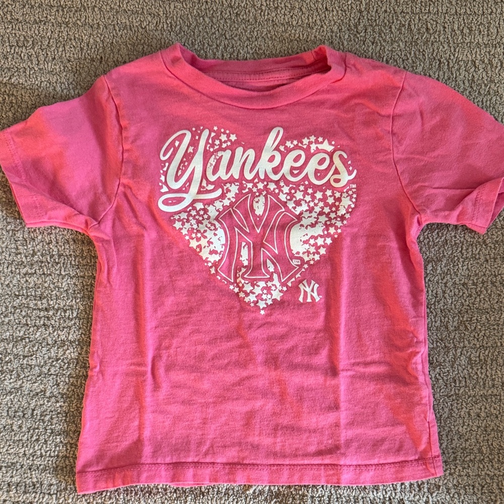 Pink Yankees Kids T-Shirt